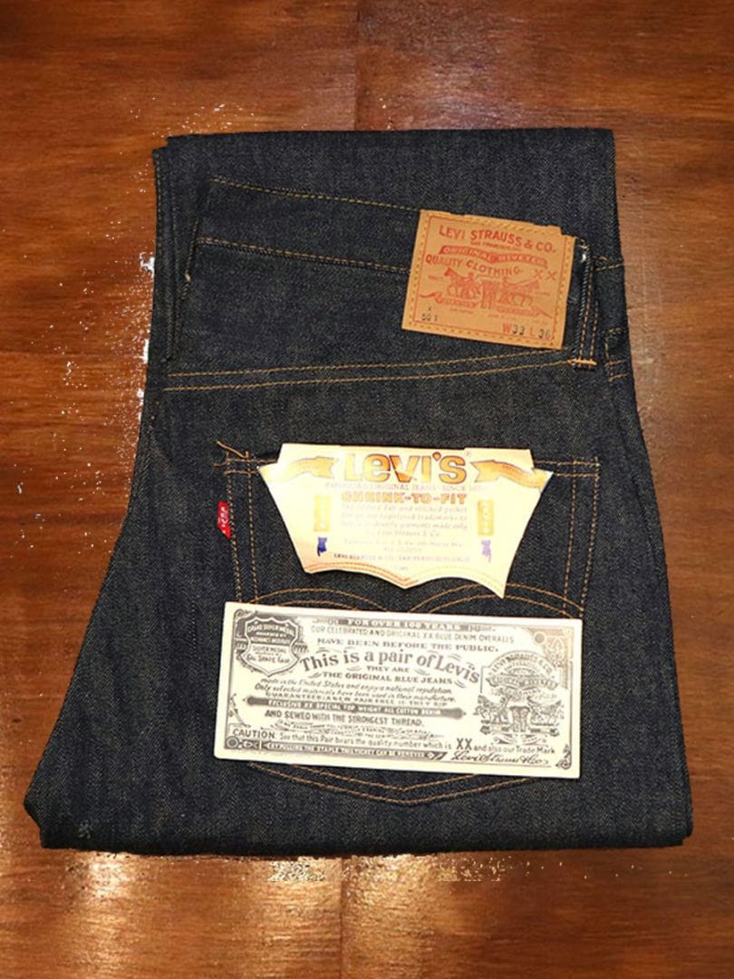 1960s DEAD STOCK , LEVIS 501E A-TYPE , WAIST SINGLE , Size W33 L36