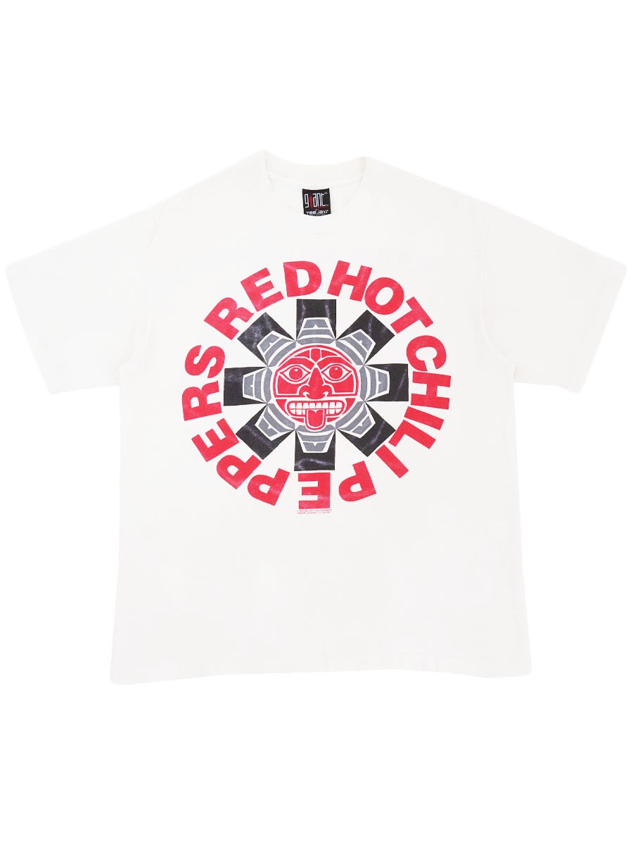 90's giant ''RED HOT CHILI PEPPERS'' 両面プリント Tシャツ ホワイト