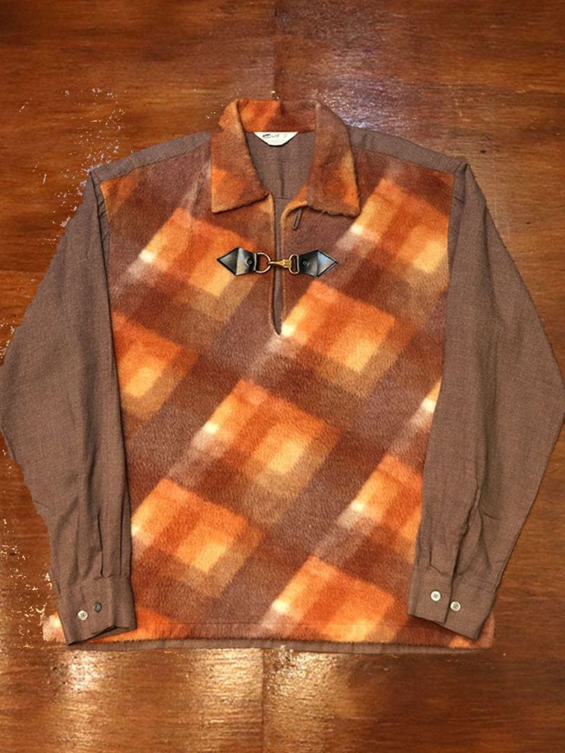 1960s L/S ROCKABILLY SHIRT , Size L