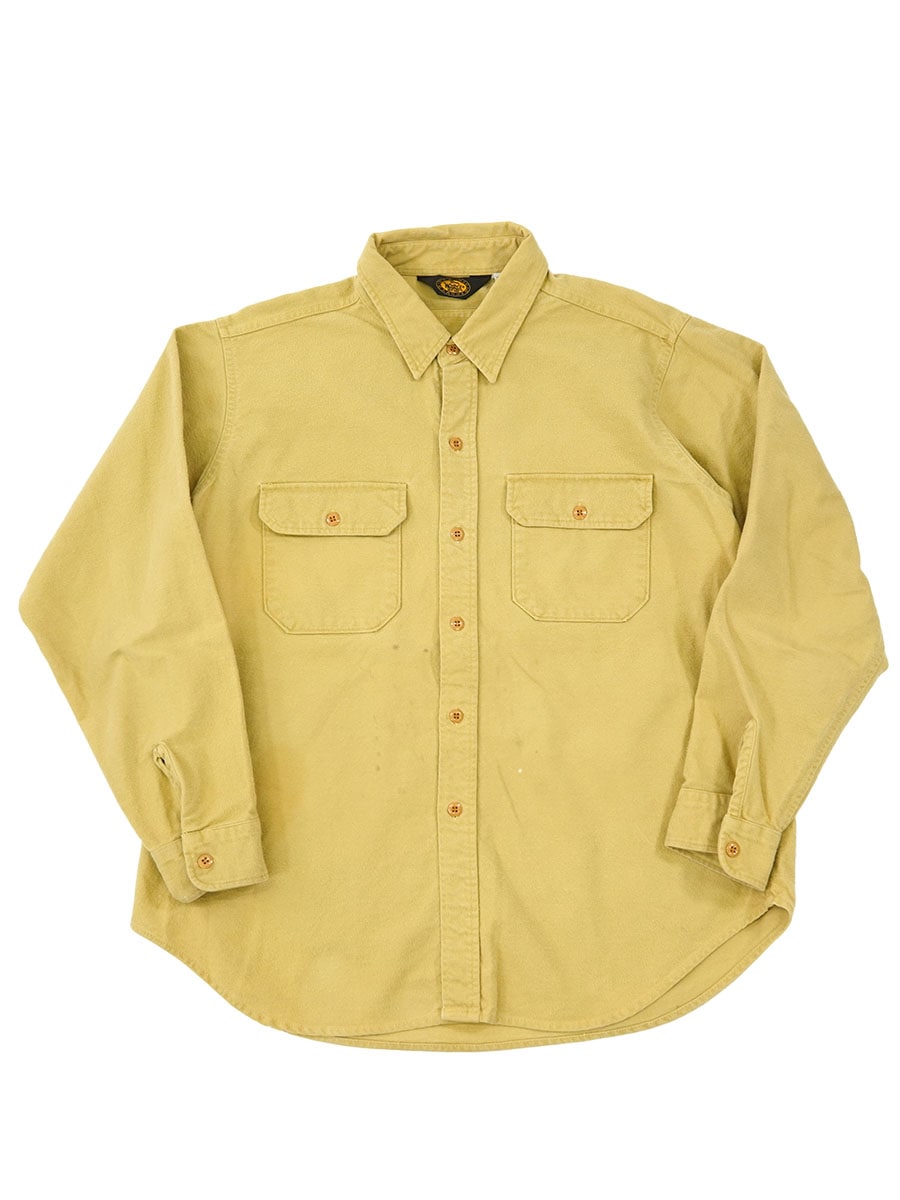 ちゃも 90's Woolrich シャモアクロスシャツ キャメル 表記(XL) | NEW ITEM