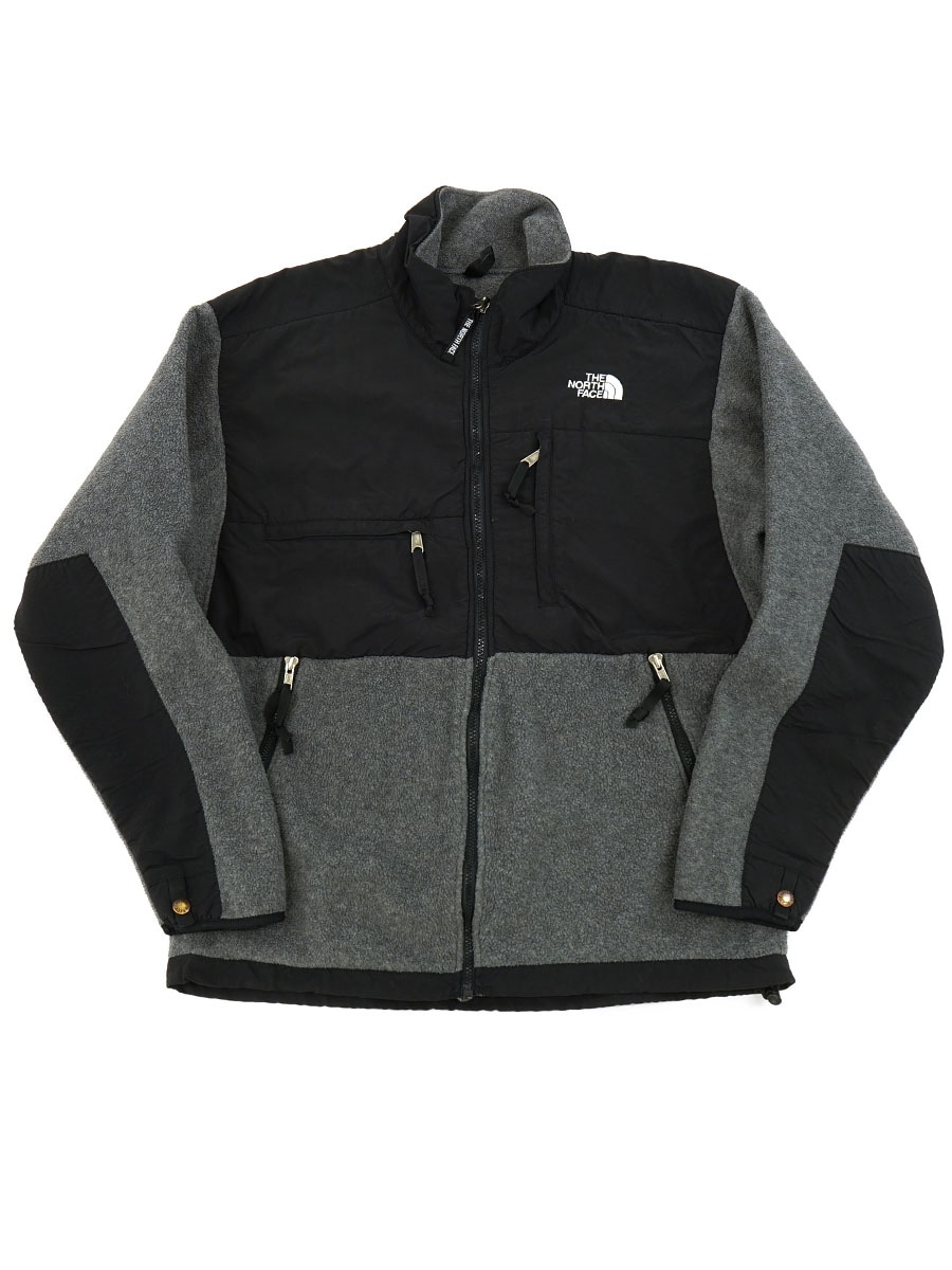 90's～ THE NORTH FACE ''DENALI'' フリースJKT 黒×灰 表記(L)　