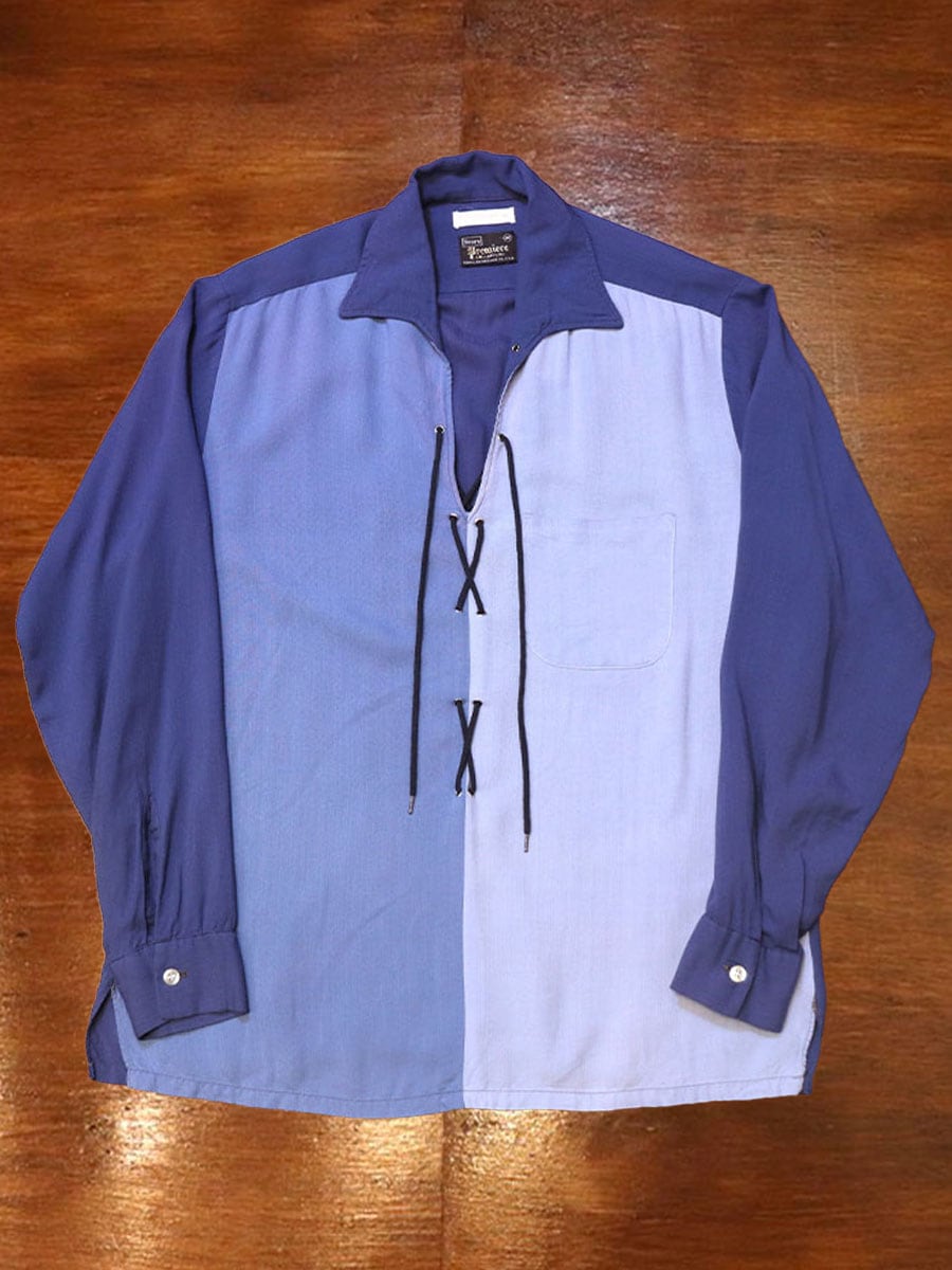 1960s L/S RAYON SHIRT , Size M