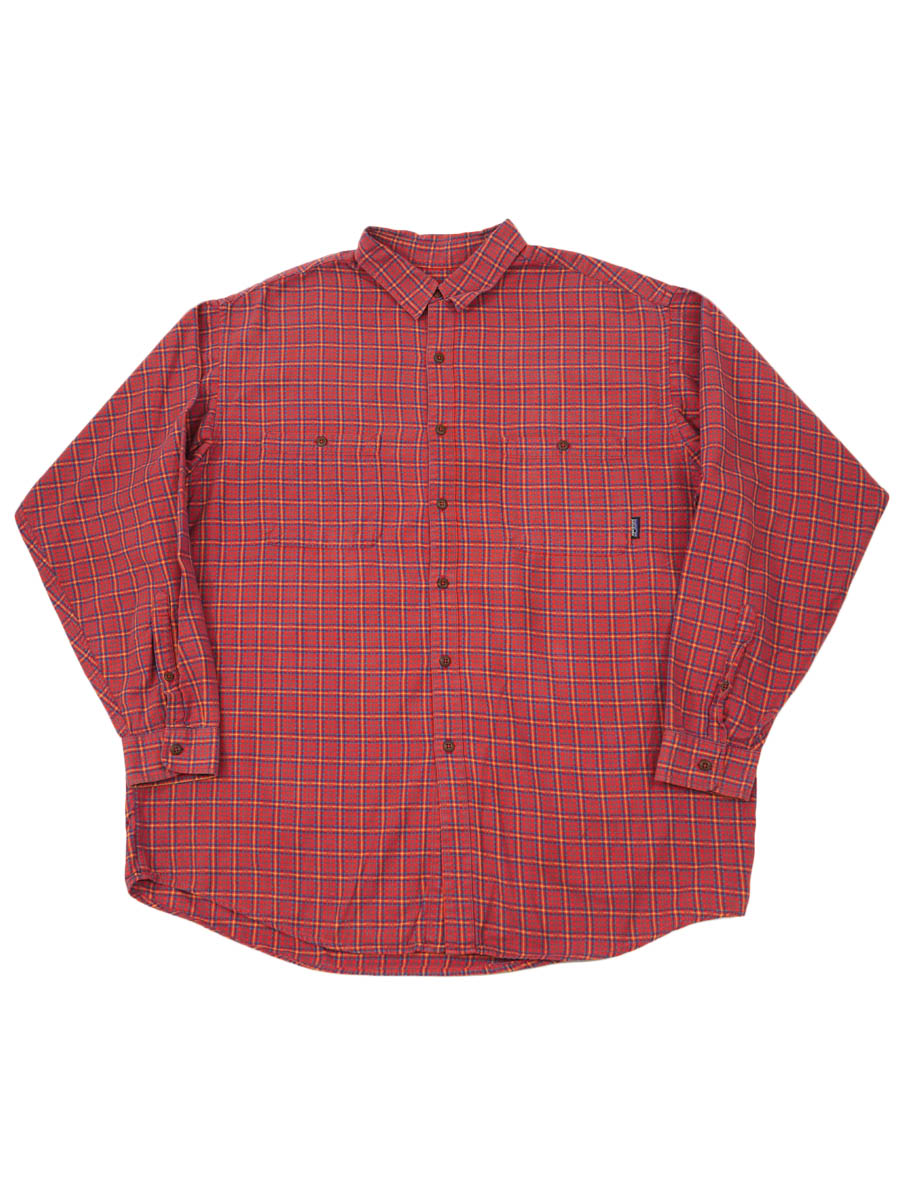 90's～ パタゴニア ヘビーフランネルシャツ フローティングスクエアズ