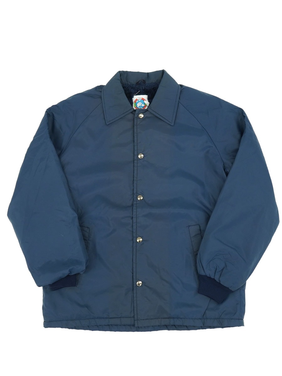 80's WEATHER BREAKER 裏ボア 無地 コーチジャケット ネイビー 表記(M