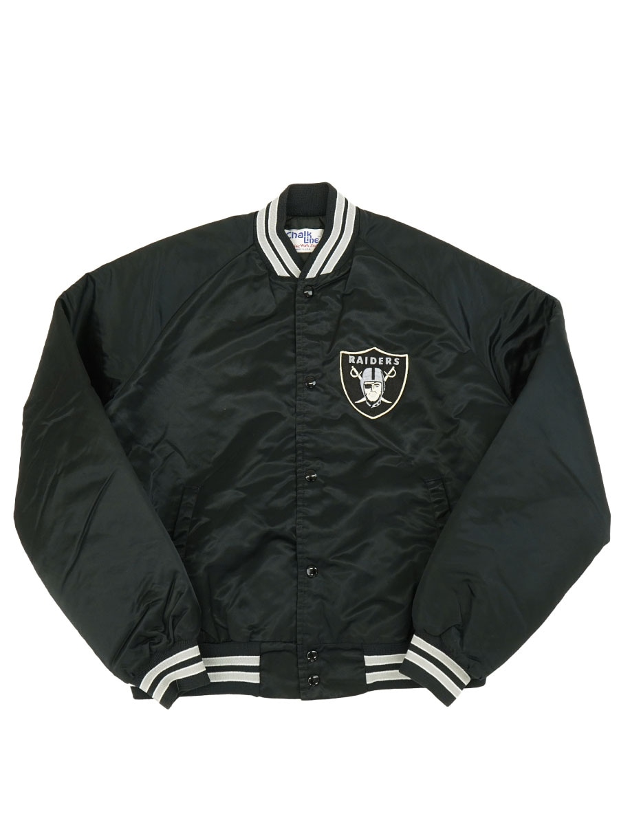 90's Chalk line ''RAIDERS'' サテンジャケット 表記(XL) USA製 | NEW