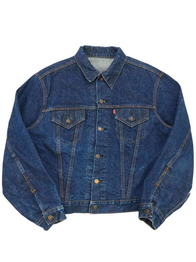 60's～ Levi's 70505 BIG-E デニムジャケット 濃紺 良雰囲気 実寸(48位