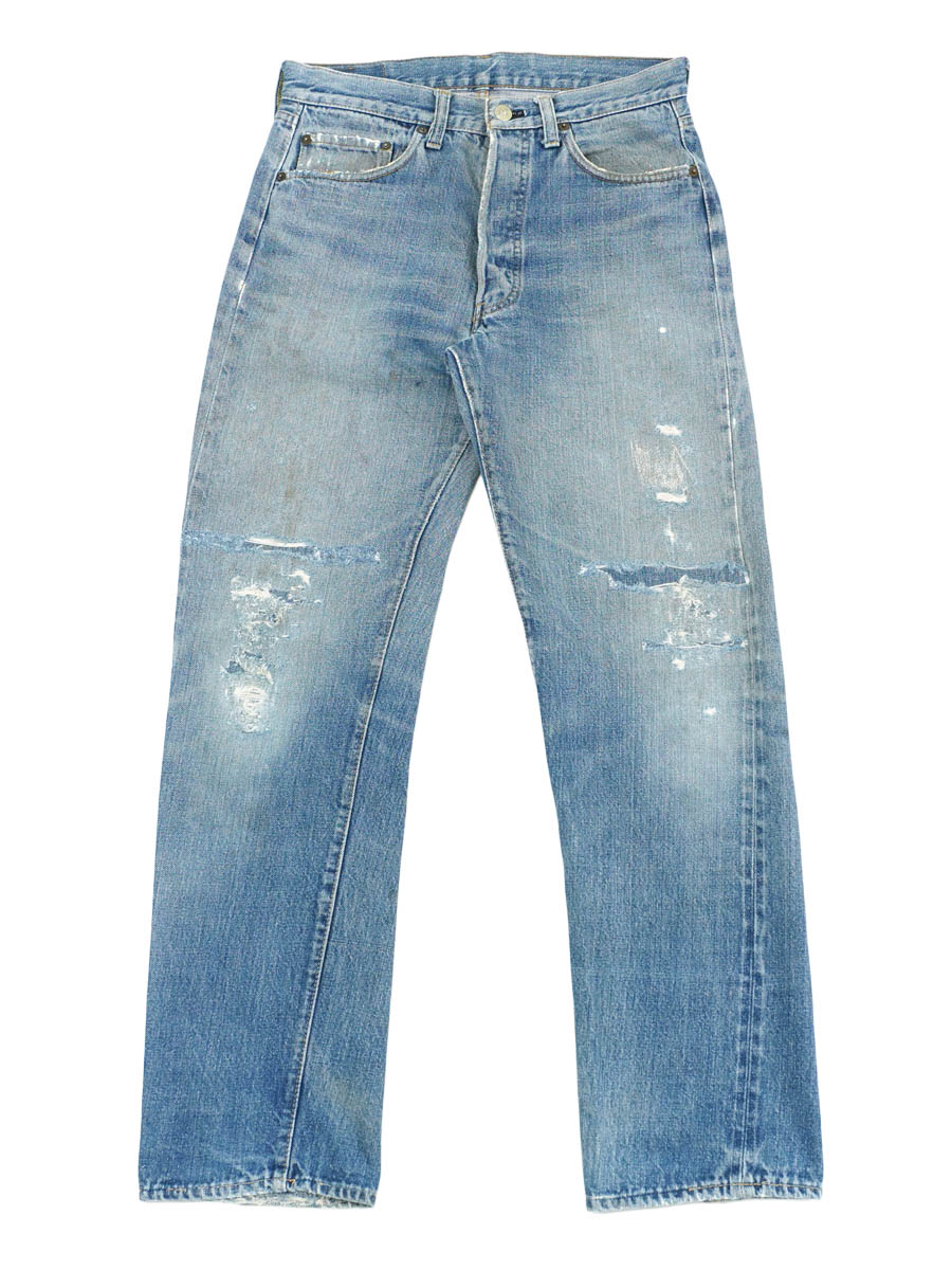 70's Levi's 501 66前期 デニムパンツ 味ありリペア 実寸(30x29位)