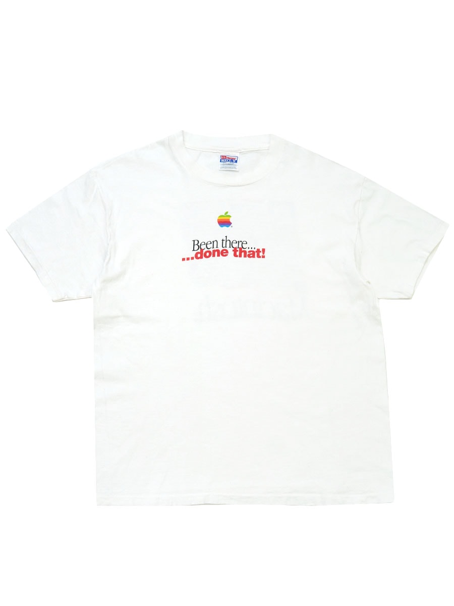 90's Hanes Apple Macintosh ''Been there...done that!'' 両面プリントTシャツ 表記(L)