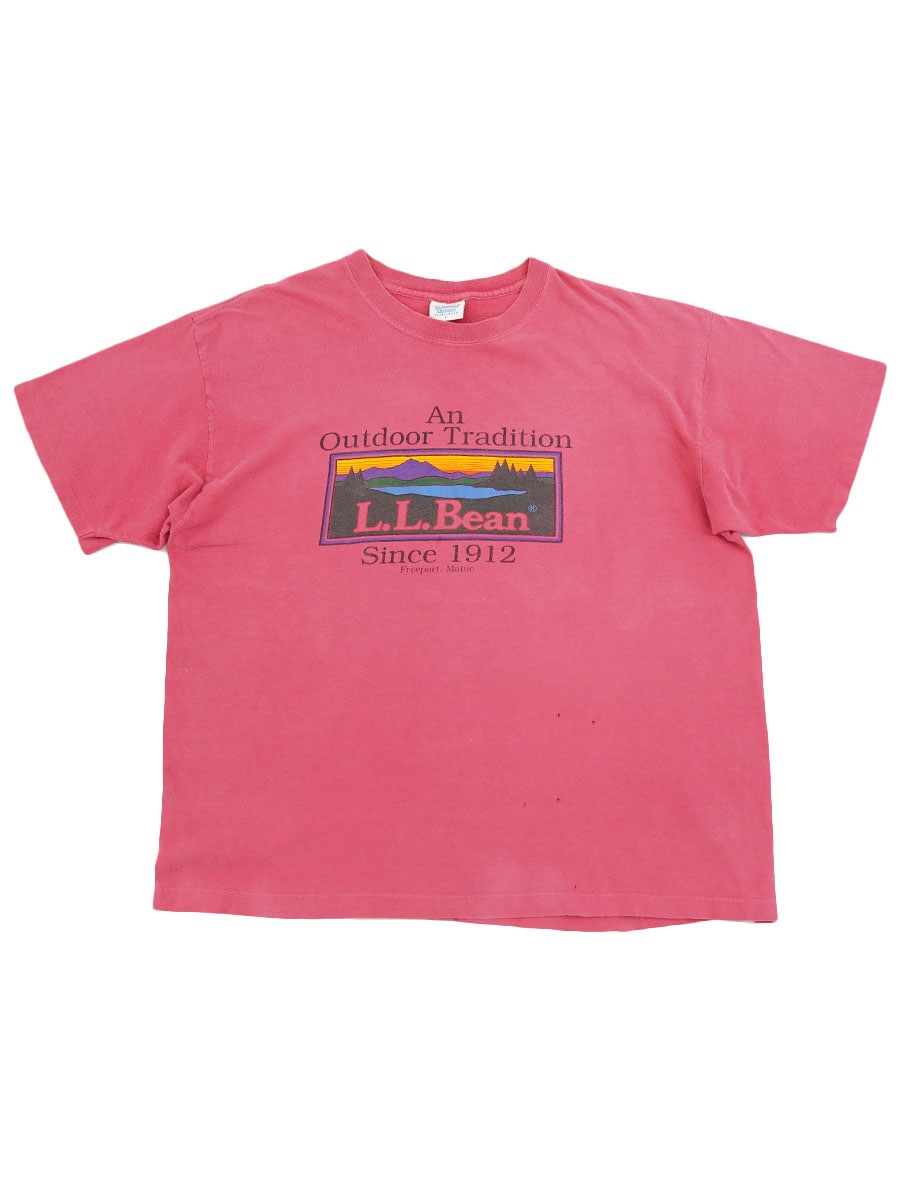 90's HARBORSIDE GRAPHICS ''L.L.Bean'' カタディンロゴ Tシャツ 表記(L) USA製