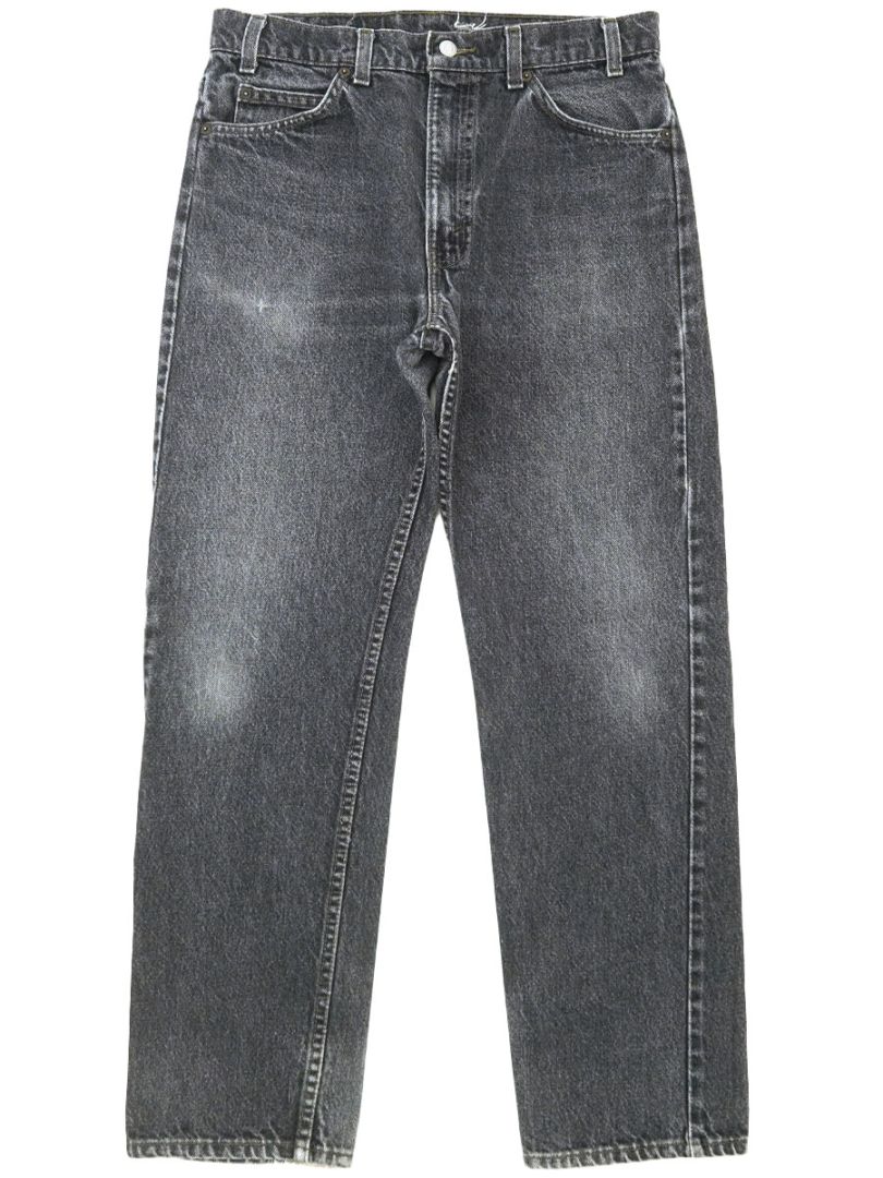 90's Levi's 505 Rマークのみオレンジタブ 先染めブラック デニム