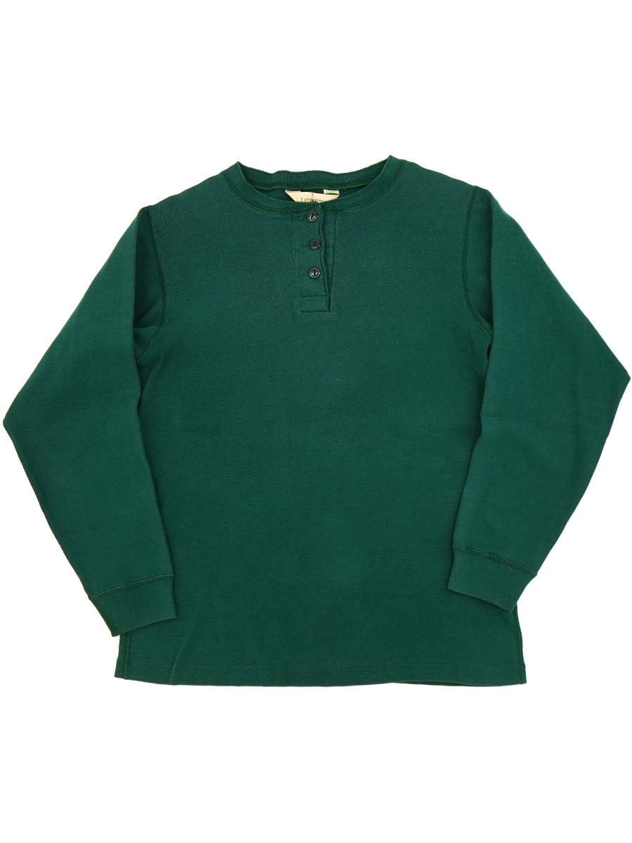 90's J.CREW 巨人タグ ヘンリーネック カットソー Green 表記(M) USA製