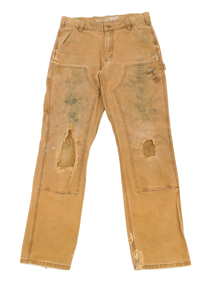 カーハート ユーティリティー ダブルフロントワークパンツ ブラウン 表記(32x34)