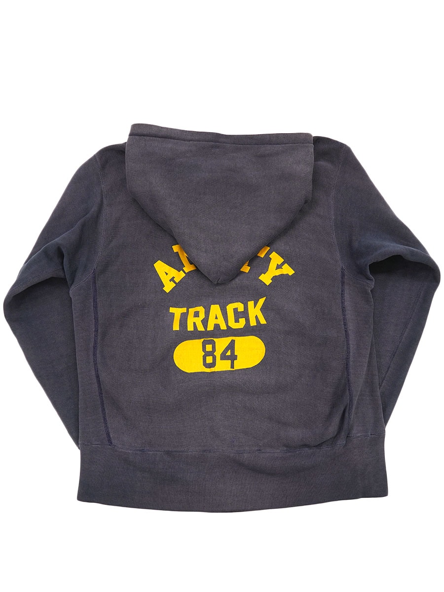 50's タタキタグ チャンピオンRW 後付けパーカ バックプリント ナス紺 表記(L) スペシャル