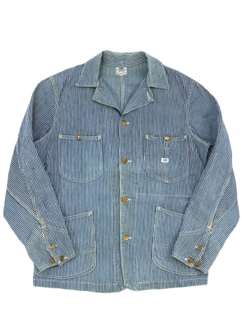 50's Lee ハウスマークタグ 98-J ヒッコリーカバーオール 表記(38 REG
