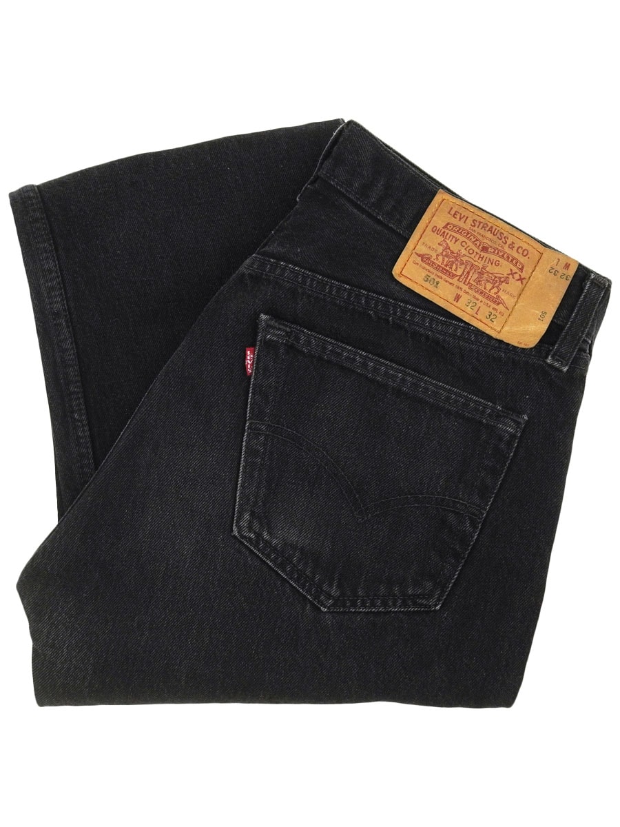 90's Levi's 501 ブラックデニムパンツ 表記(32x32) USA製
