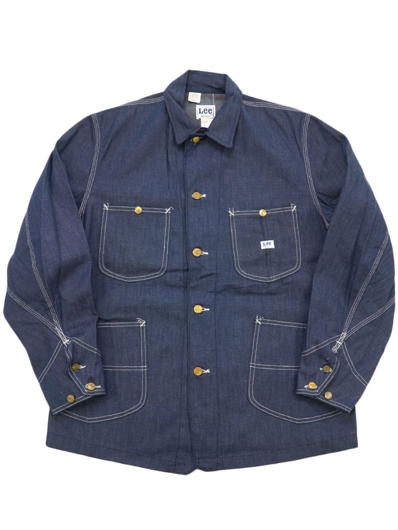 70's～ Lee コットンポリ デニムカバーオール 濃紺 表記(40-REG) DEAD