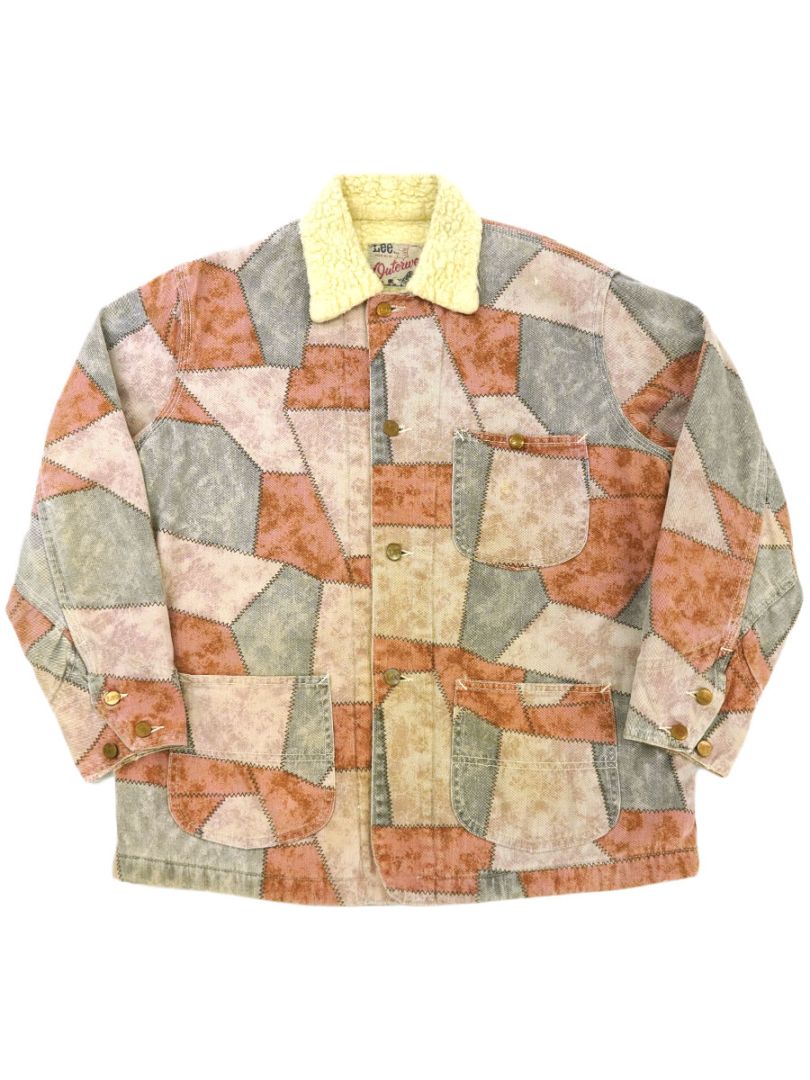 70's Lee OUTERWEAR パッチワーク ボア　カバーオール M 70's Lee Outerwear パッチワーク柄 ボアジャケット 実寸(M位) | WEB