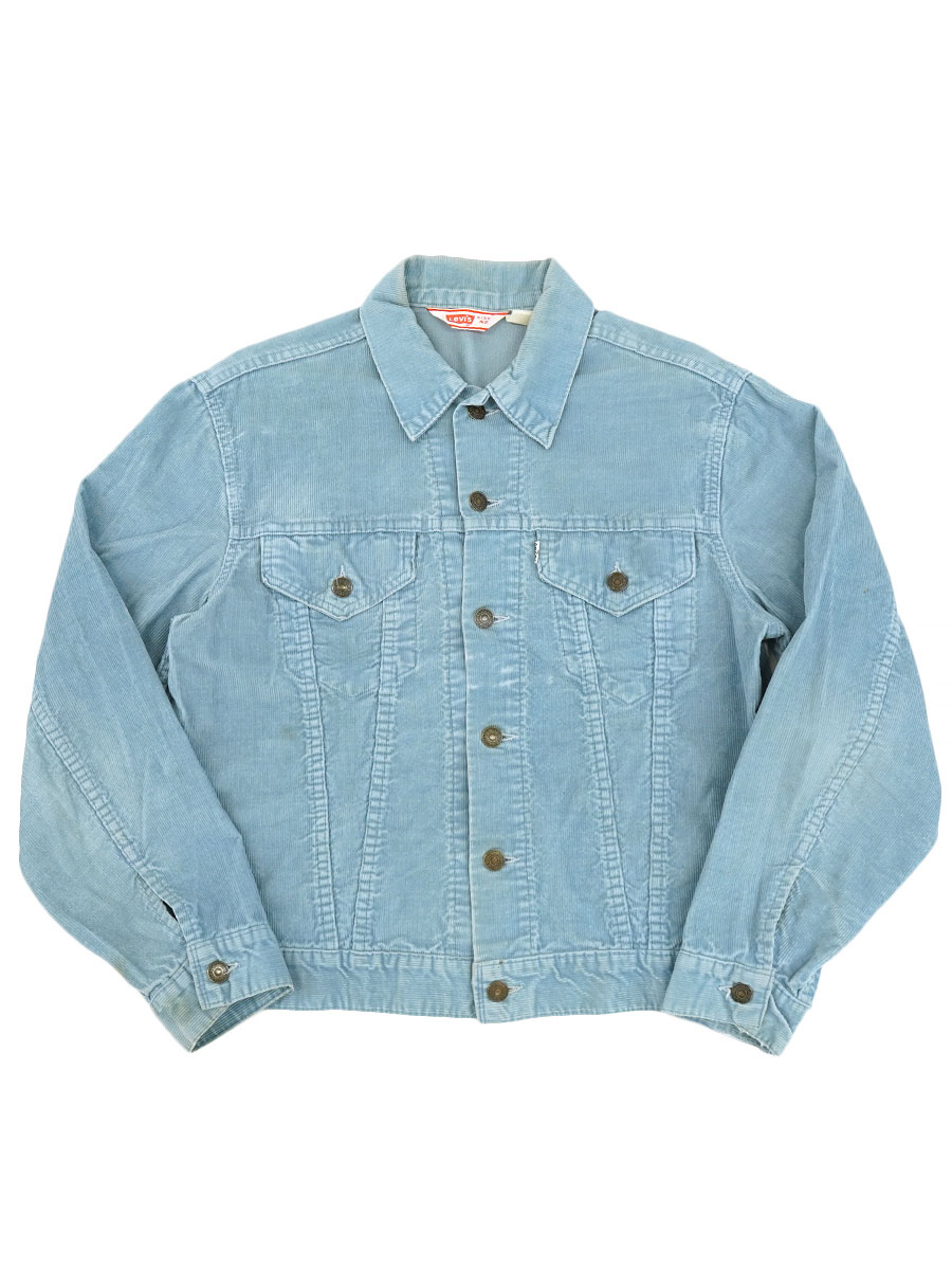 70's Levi's 70505 3rd型 コーデュロイJKT サックス 表記(42) ①