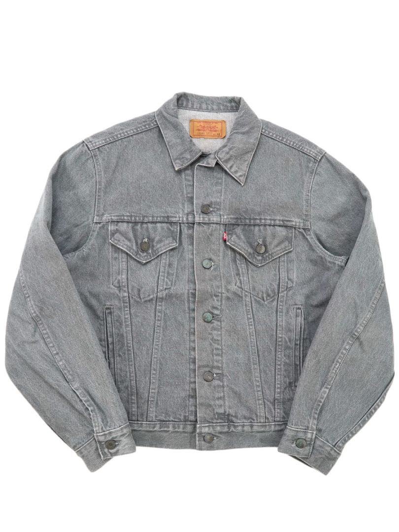 【新品未着用】Levi’s（L）LEVI'S グレー デニムジャケット L 80's Levi's 70506 先染めグレー デニムジャケット 表記(42) USA製