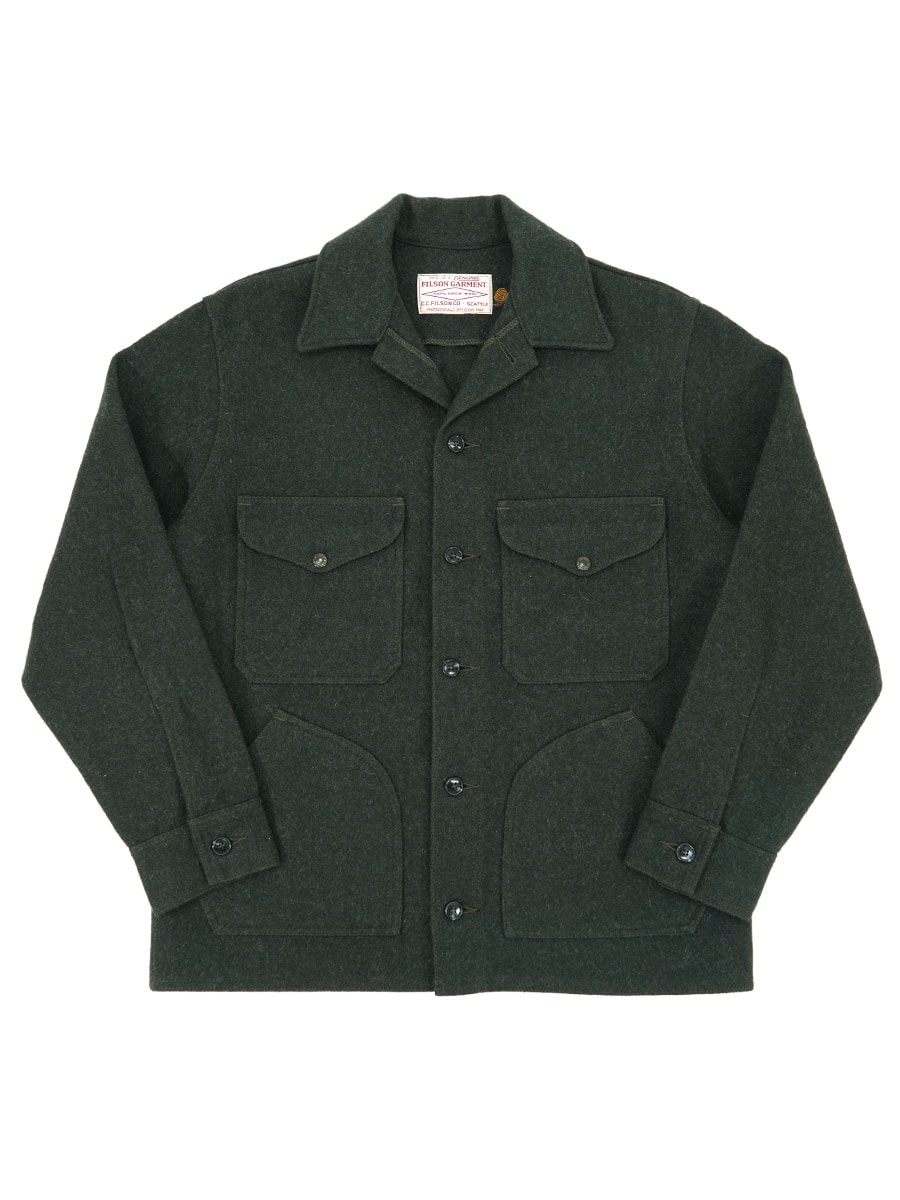 FILSON 100％ウール マッキーノクルーザージャケット ダークオリーブ