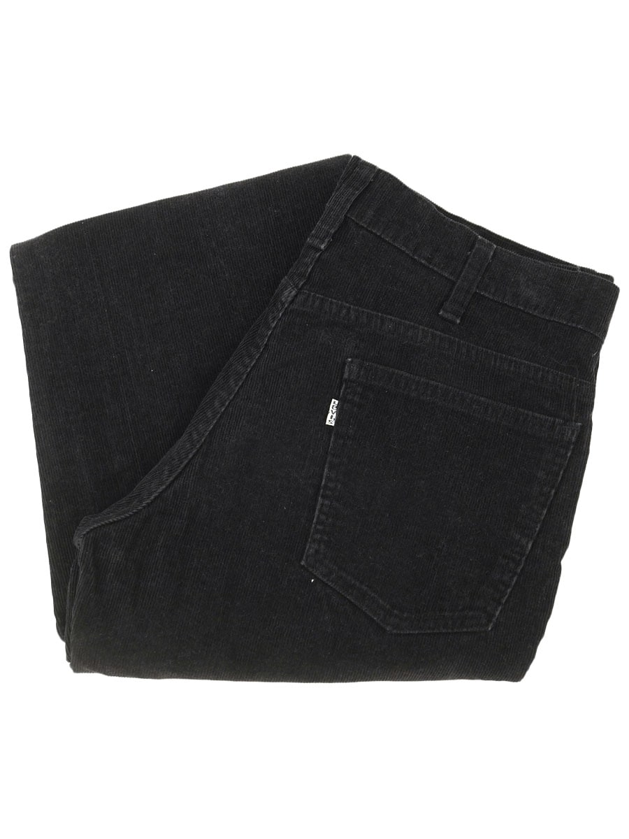 80's Levis 646 コーデュロイパンツ ブラック 実寸(33.5x30.5位