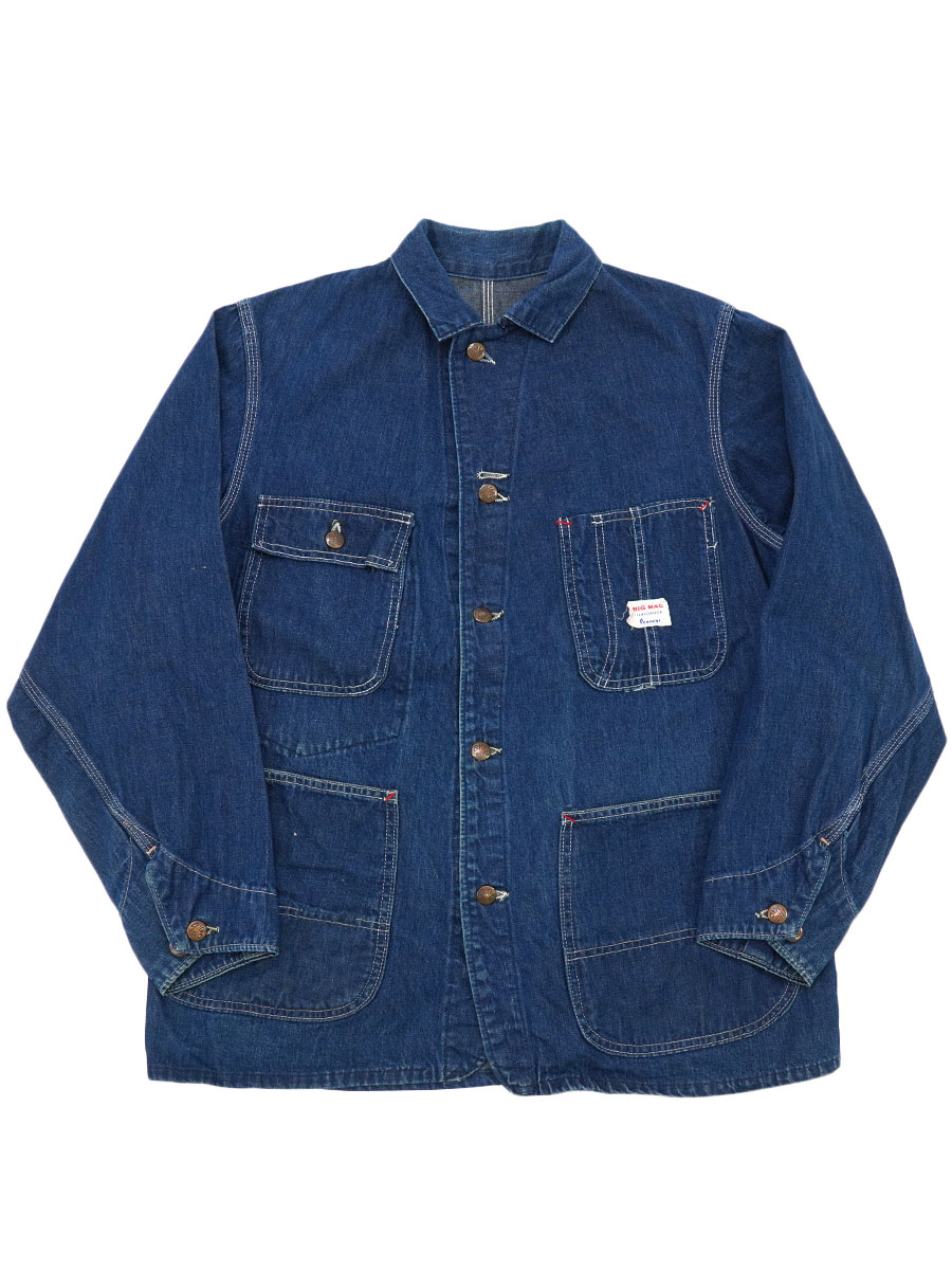 希少 ショート ◎ 50s 60s BIG MAC デニム カバーオール 60's BIG MAC デニムカバーオール 濃青 実寸(46位) | NEW ITEM