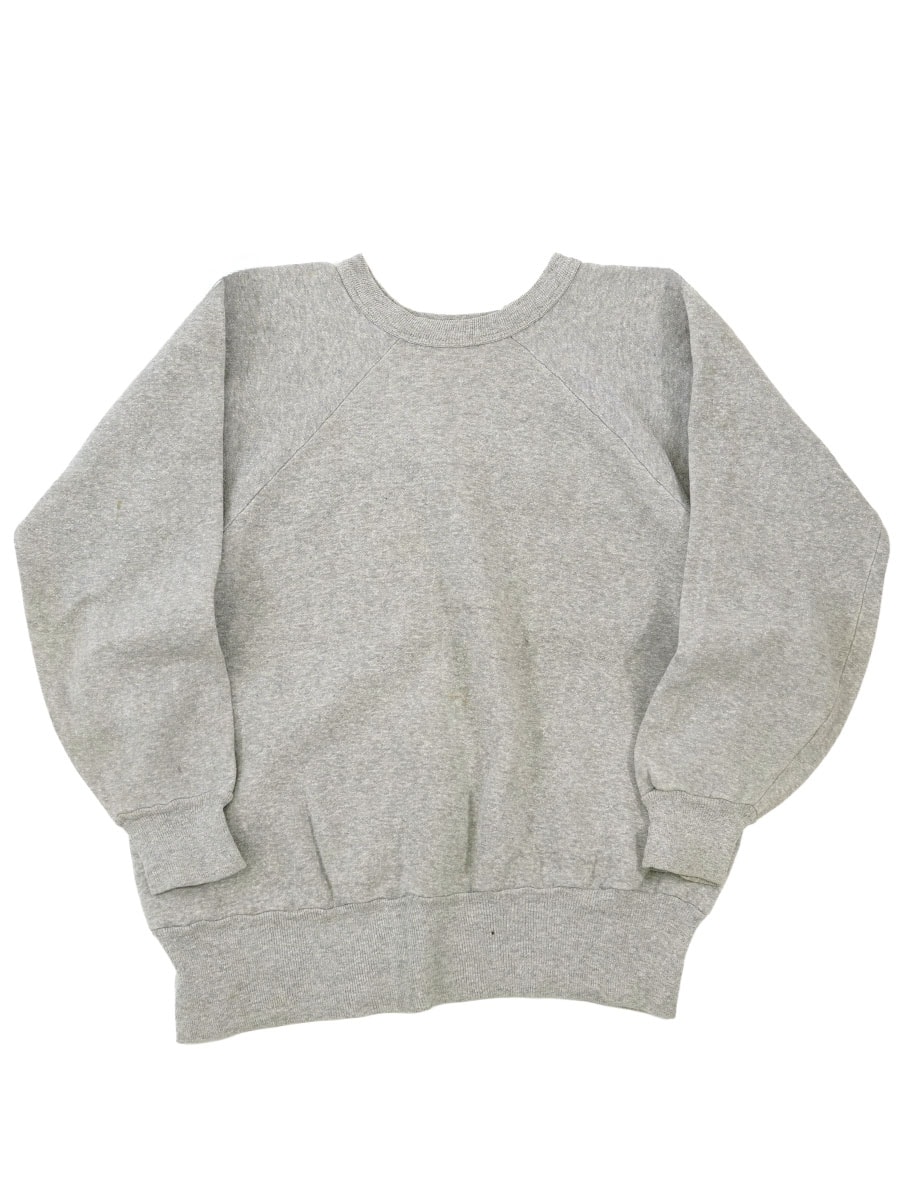 60's Healthknit 無地 ラグランスリーブスウェット グレー 表記(L