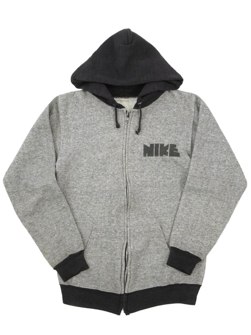 70's NIKE 染み込みゴツナイキ フルジップ 2トーン スウェットパーカ