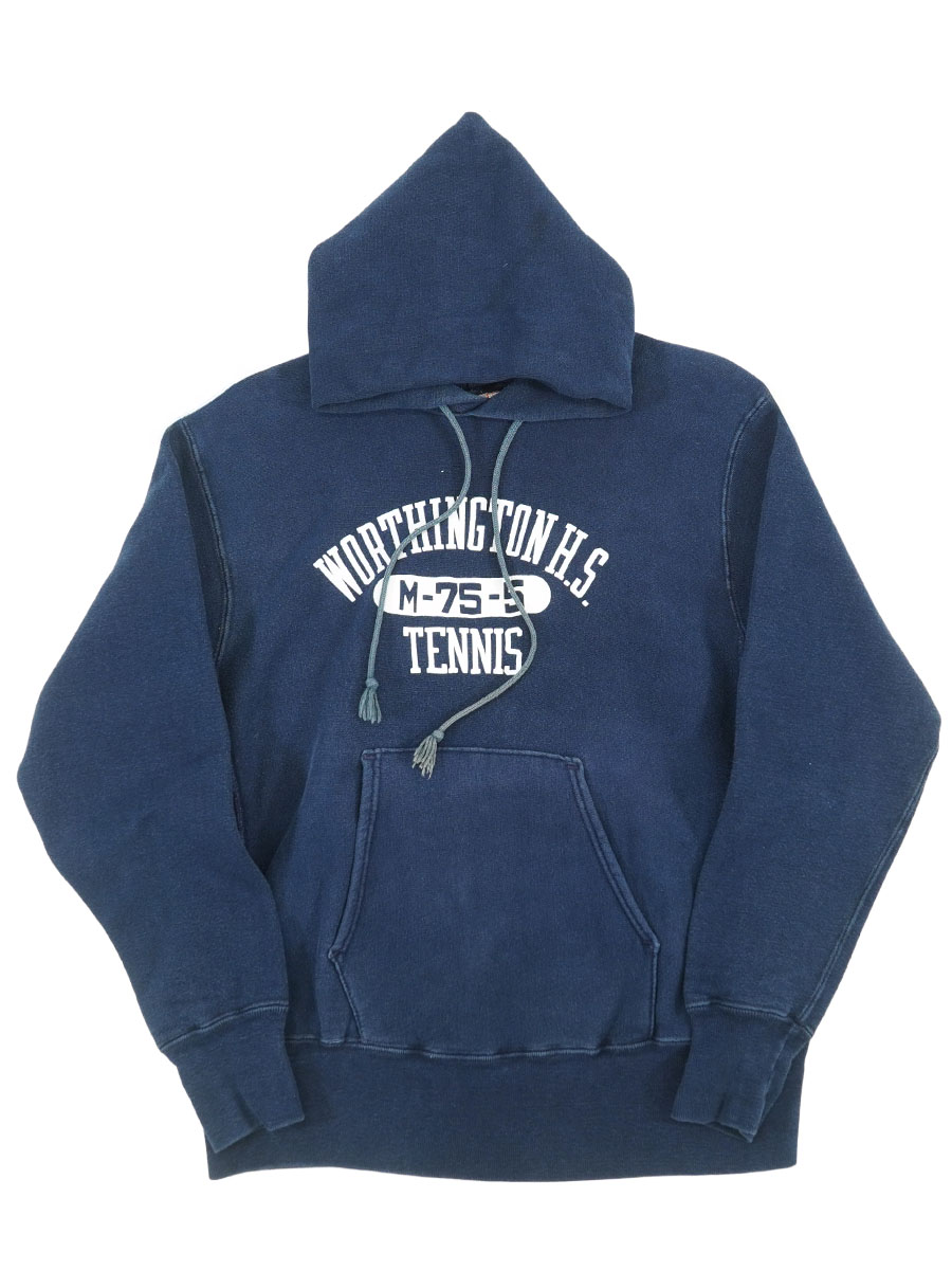 70's 単色タグ チャンピオンRWパーカ ''WORTHINGTON H.S. TENNIS'' 3段