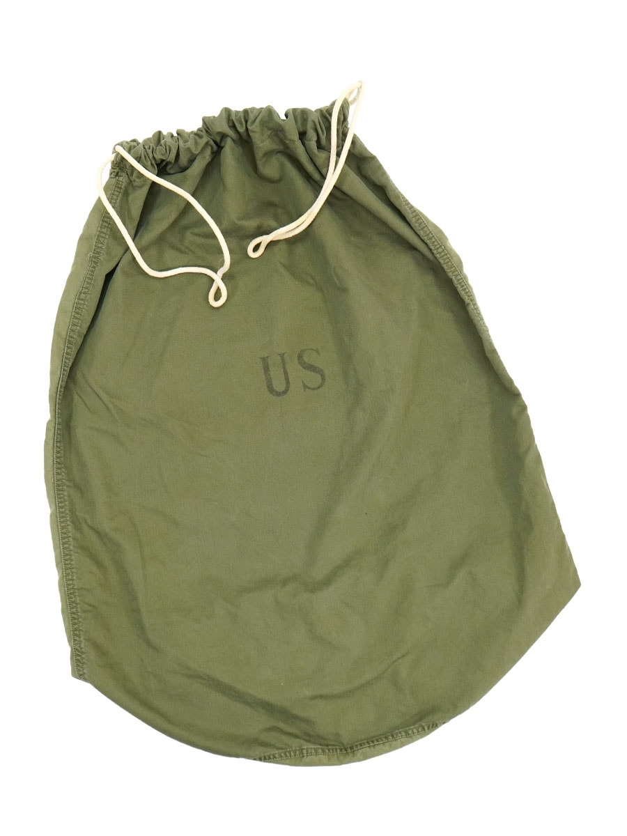 60's～ U.S.ARMY コットンサテン ランドリーバッグ USステンシル