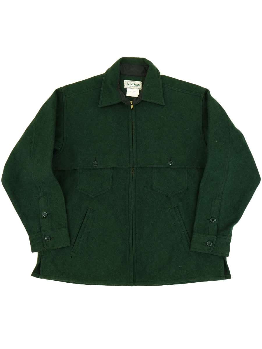LLBean マッキーノジャケット　ウール ジャケット USA製　R622 90's L.L.BEAN ウールマッキーノJKT フォレストグリーン 実寸(XL位
