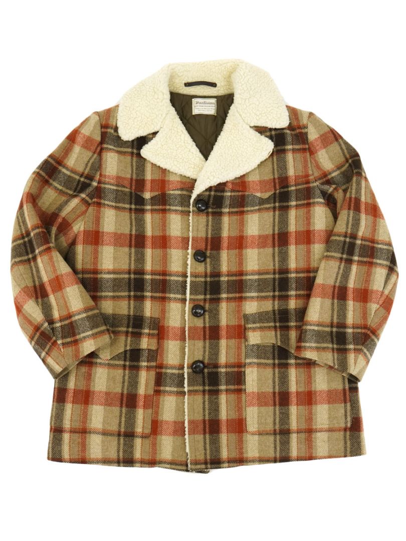 PENDLETON ハーフコート 70's PENDLETON HIGH GRADE WESTERN WEAR ウールボアハーフコート 実寸
