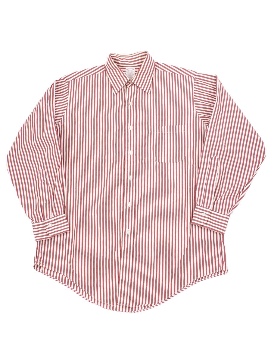 USA製 Brooks Brothers Makers 100％コットン ロングスリーブシャツ