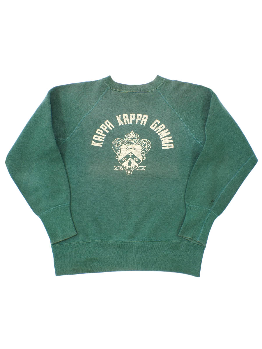 60's～ ''KAPPA KAPPA GAMMA'' フロッキープリント ラグランスリーブ