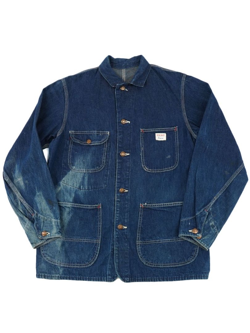 60's Pennys BIG MAC デニムカバーオール 味あり良雰囲気 実寸(36～38