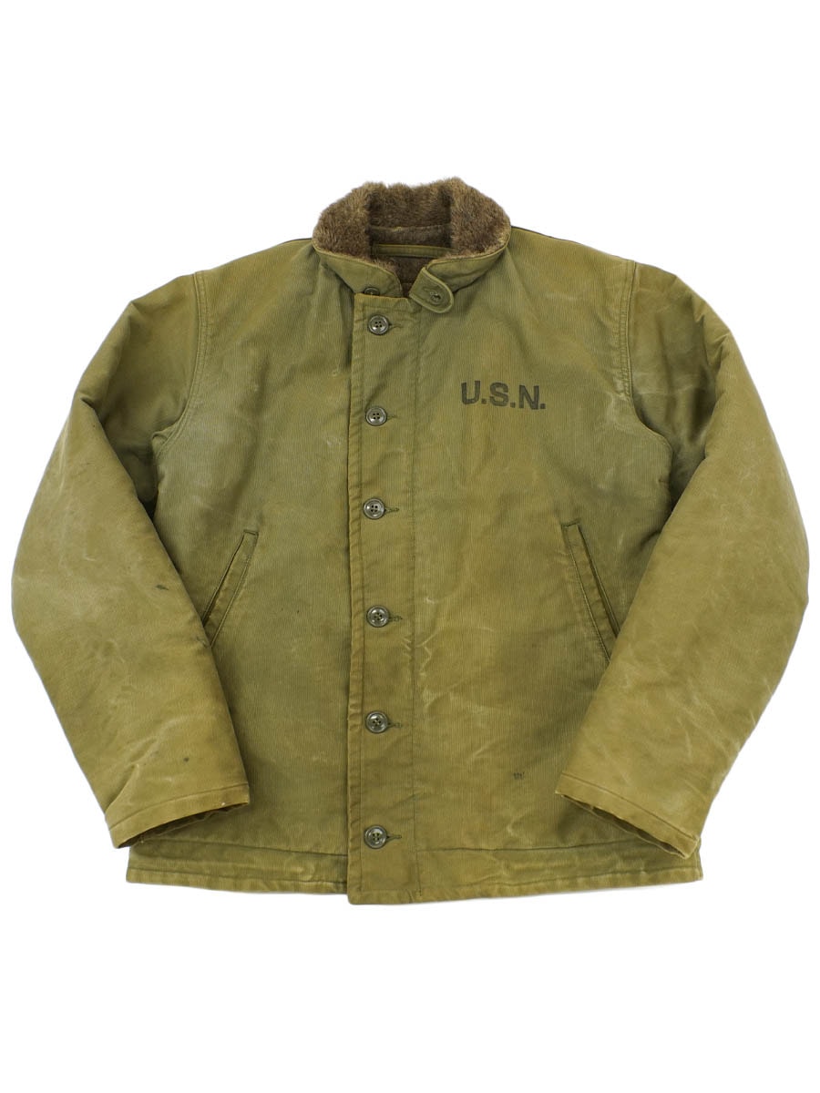 美品‼️入手困難‼️40's USN N-1 デッキジャケット‼️サイズ38‼️アルパカ 初売り】超美品 40s 初期N-1 デッキジャケット サイズ38 - メルカリ
