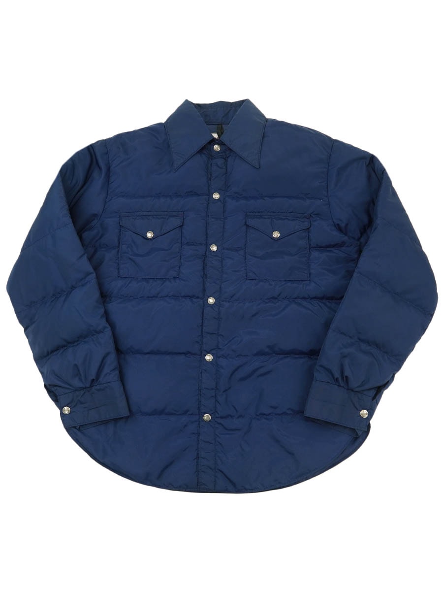 70's 茶タグ THE NORTH FACE ダウンシャツ ネイビー 表記(XL) | NEW