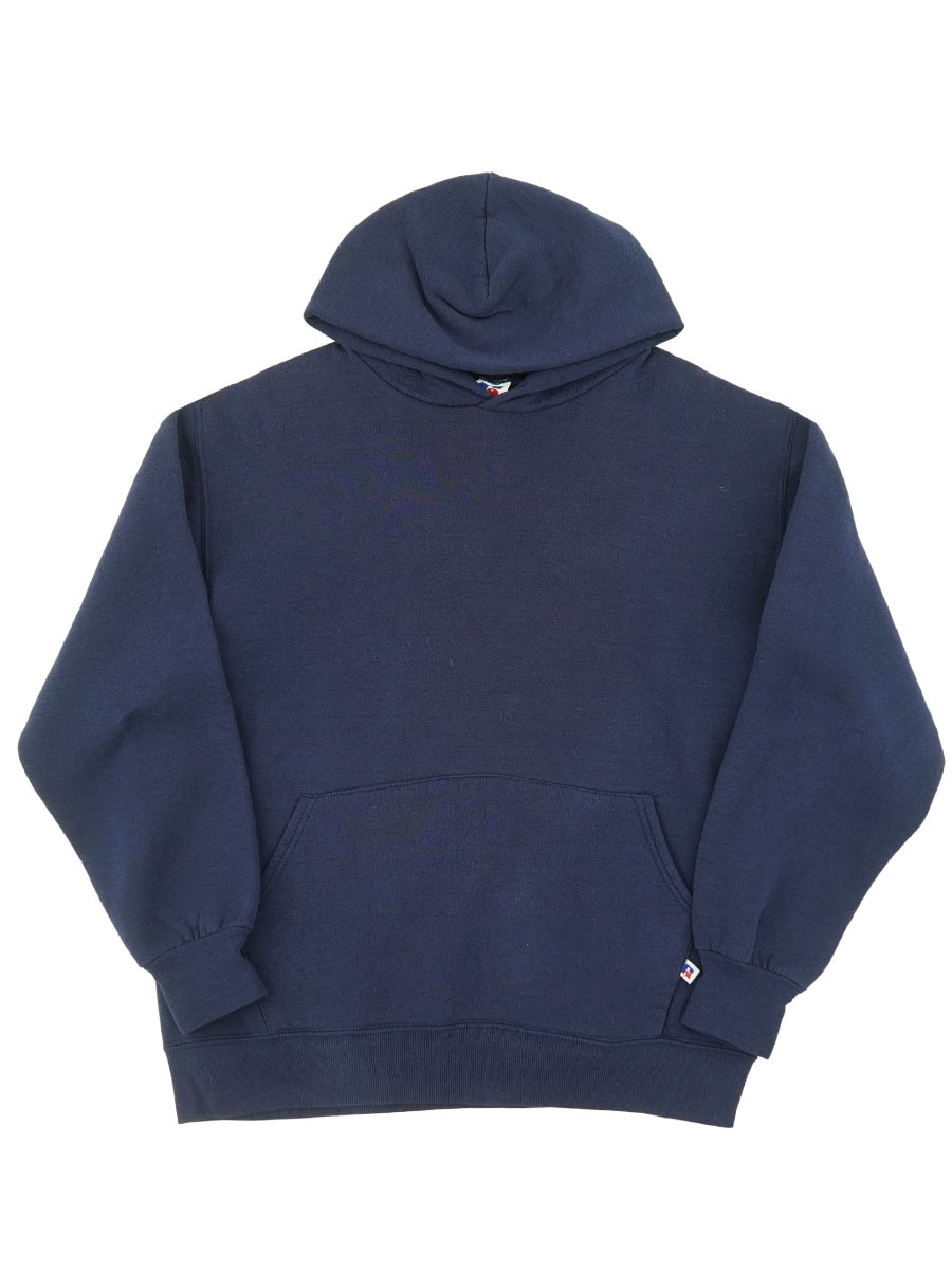 90's RUSSELL ATHLETIC 無地 パーカ ネイビー 表記(L) USA製 | SOLD