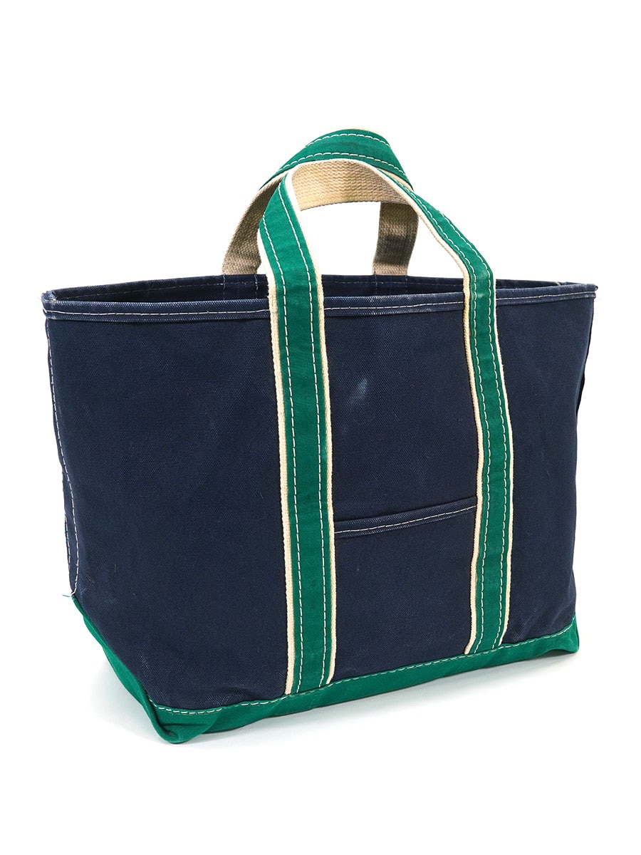 80s llbean deluxe tote Lサイズ　ネイビー×グリーン 80's L.L. Bean DELUXE BOAT AND TOTE グリーンxネイビー LARGEサイズ