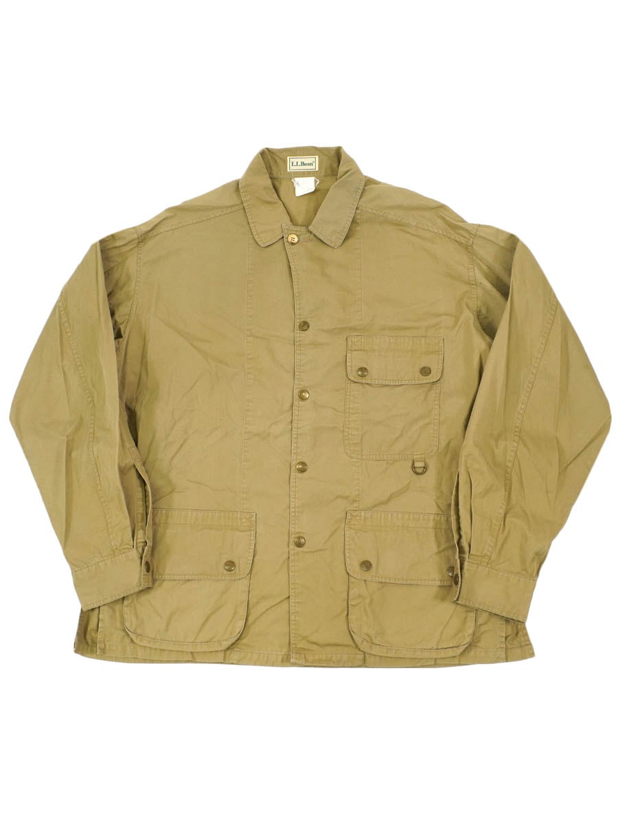 80's L.L.BEAN 100％コットン ハンティングジャケット タン 表記(L