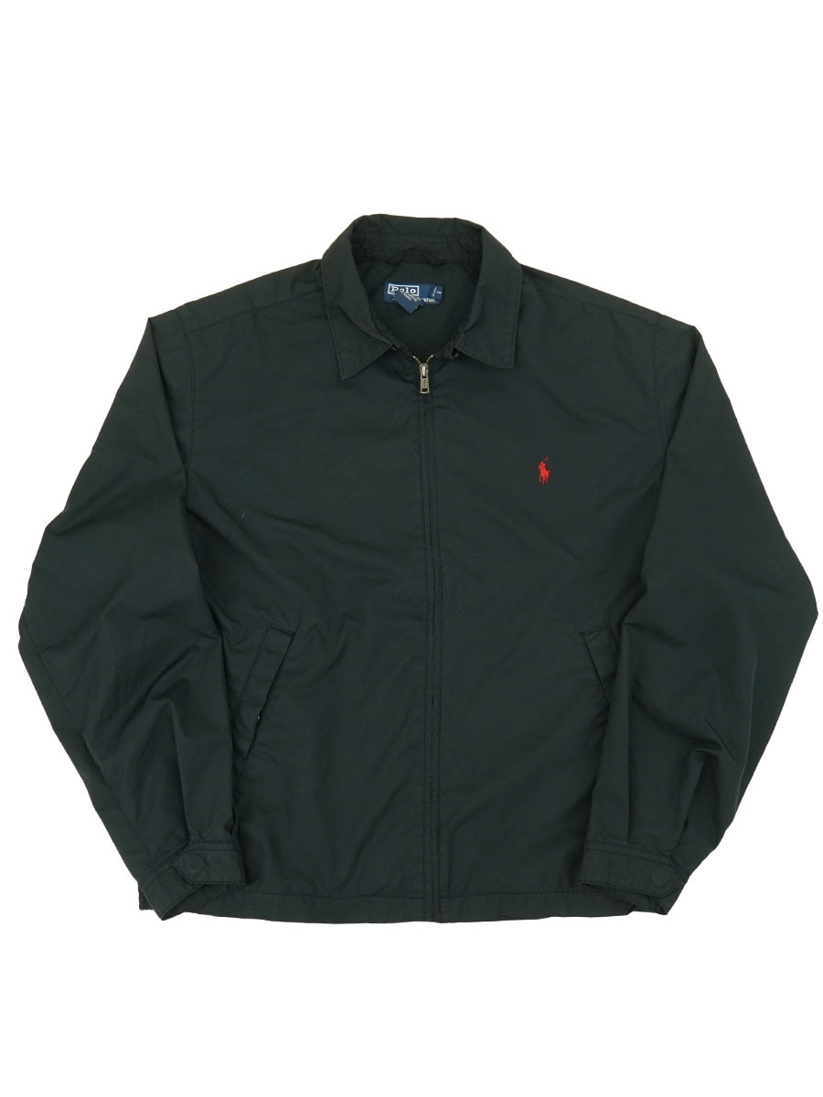 ラルフローレン ポニーマーク刺繍 ナイロンジャケット ブラック 表記(M