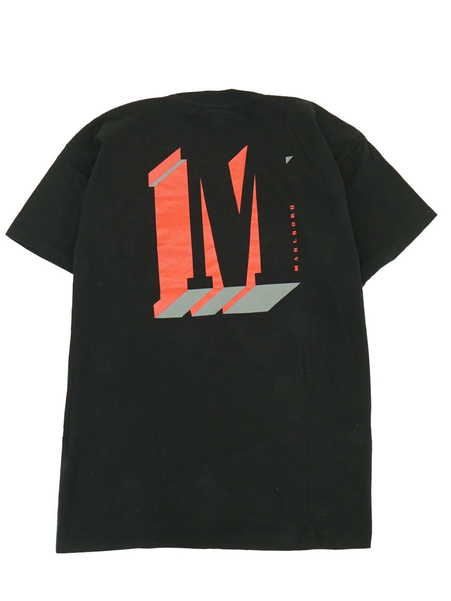 90's AMERICAN BORN ''MARLBORO'' 両面プリント ポケットTシャツ 黒