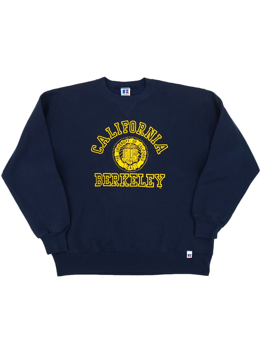 90's RUSSELL ATHLETIC ''CALIFORNIA BERKELEY'' 3段プリント 前V
