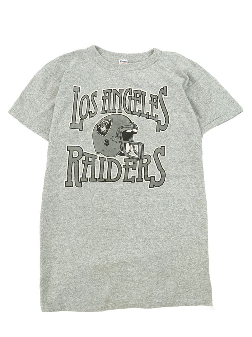 80's トリコタグ チャンピオン ''LOS ANGELES RAIDERS'' 3段プリント T