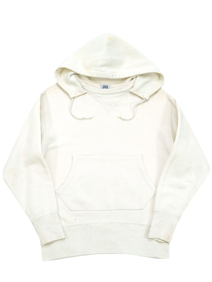 40's～ BODYGARD 両V 後付け スウェットパーカ ドラポケ ホワイト 表記