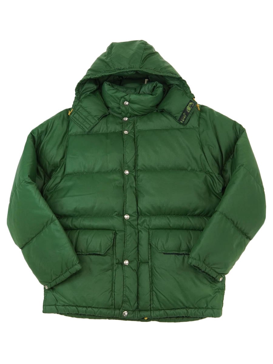 70's 茶タグ THE NORTH FACE フード付き リップストップ ダウン