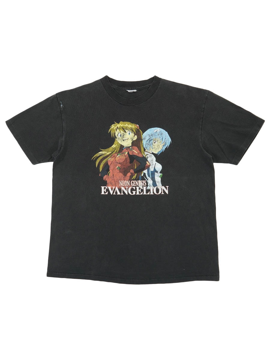 90's～ NEON GENESIS EVANGELION ''綾波レイ&惣流･アスカ･ラングレー'' Tシャツ 実寸(L位)
