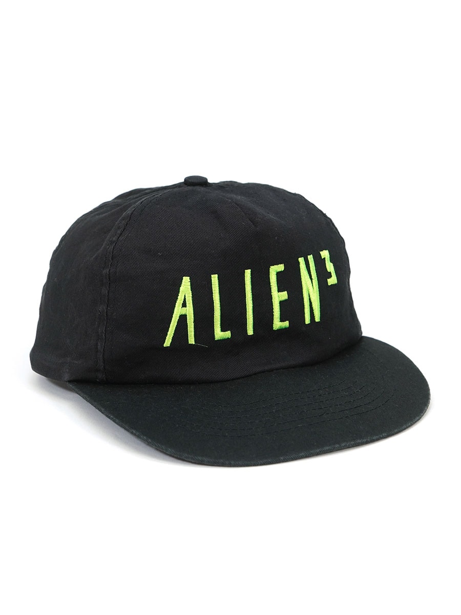 90's ''ALIEN 3'' タイトルロゴ刺繍 スナップバックキャップ ブラック