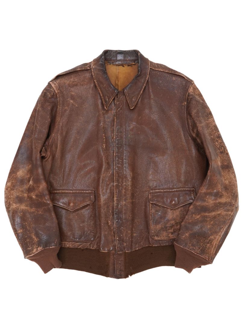 U.S. ARMY AIR FORCE♦A-2 本革 フライトジャケット 茶 M 中古・古着通販】AIR FORCE U.S ARMY (エアフォース ユーエスアーミー
