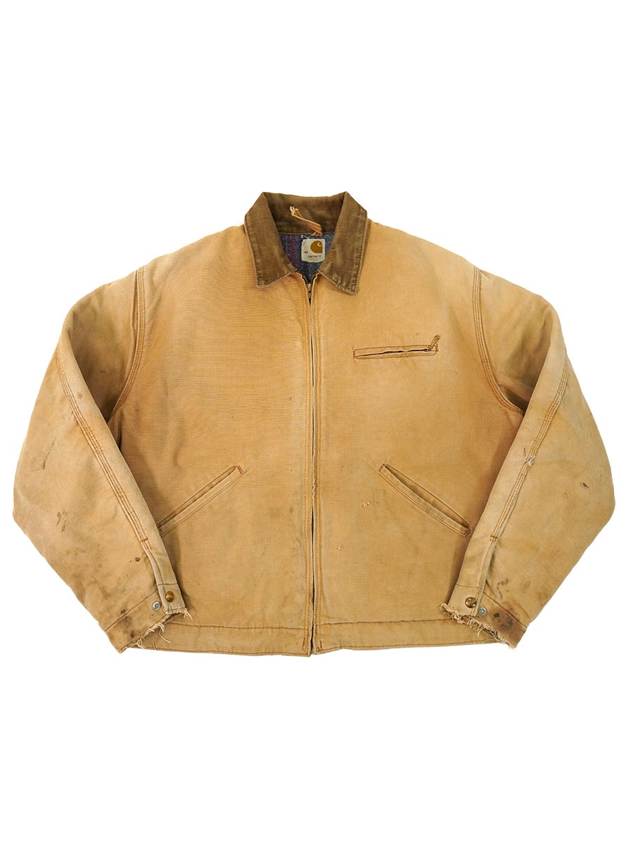 70's Carhartt プリントタグ デトロイトジャケット ブラウン 表記(44